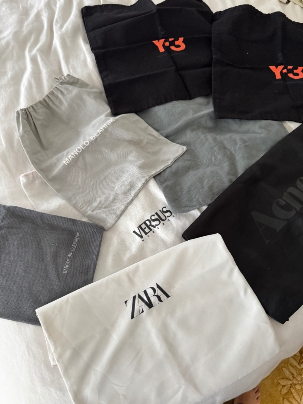 lot of 8 designer dustbags